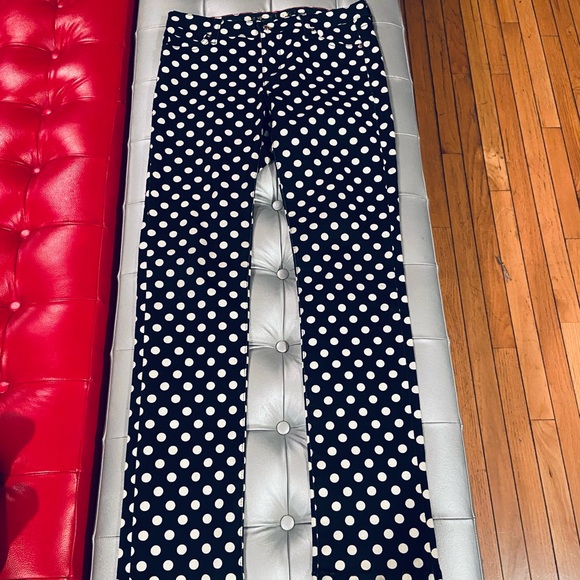Kate Spade New York Jeans Black with White Polka Dots - waist 26 - Picture 7 of 7